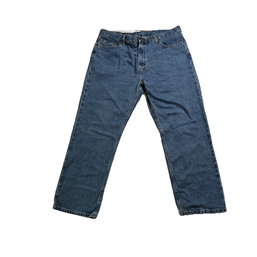 Faded Glory Classic Fit Blue Denim Jeans Mens 38x29 100% Cotton Lot of 2 - Picture 9 of 13